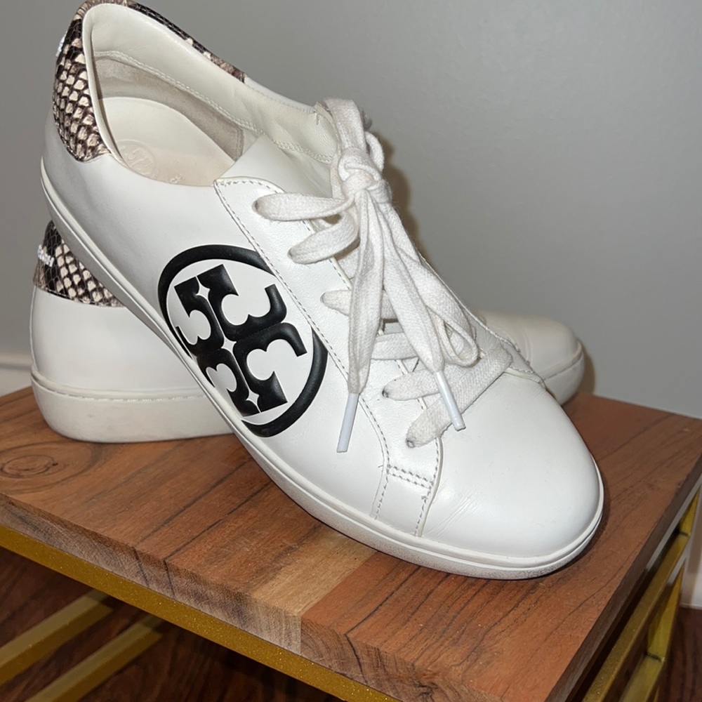 Tory Burch white tennis shoes